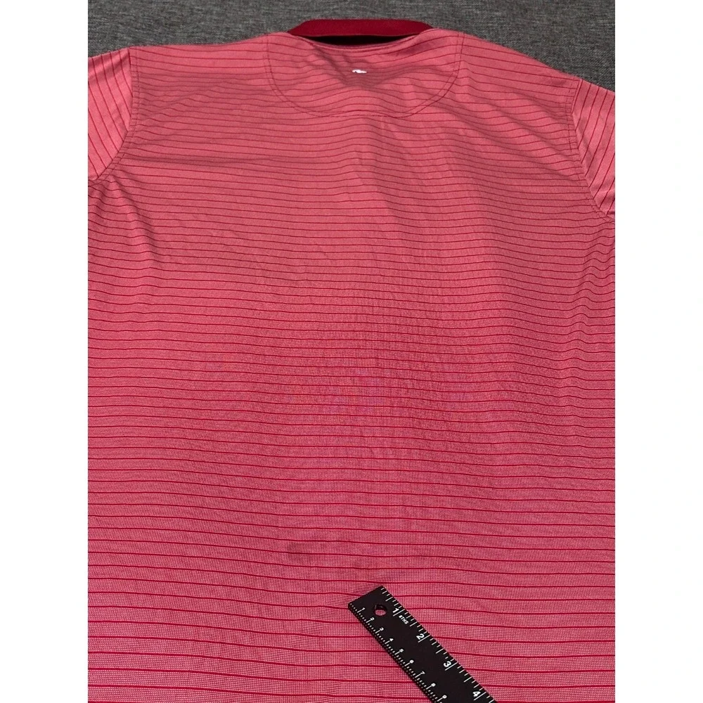 Bolle Golf Men's‎ L Striped Red Short Sleeve Shirt
